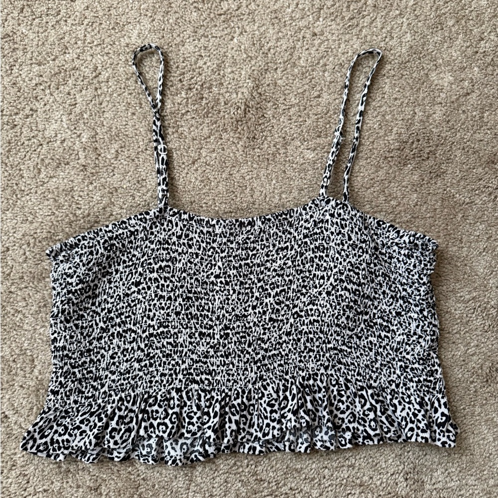 American Eagle Leopard Print Top